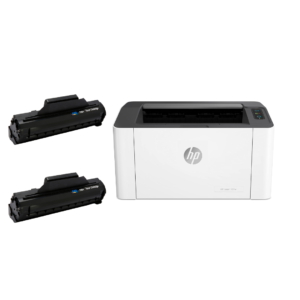 HP Laser 107w Mono WiFi Printer 20ppm with 2 SKY Toners
