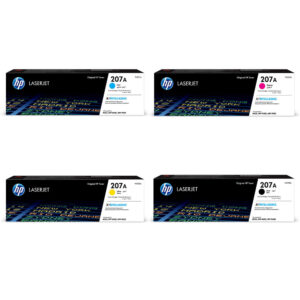 HP 207A 4-Colour Toner Cartridge Set | W2210A W2211A W2212A W2213A | HP Color LaserJet Pro M255 MFP M282 M283