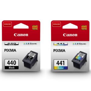 Canon PG-440 Black & CL-441 Tricolor Ink Cartridge for PIXMA MG2140 MG3140 MG3640