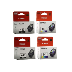 2 sets of Canon 440 Black and 441 Tricolor Ink Cartridges for PIXMA MG3240