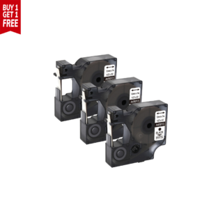 SKY 3-PCS Black on White 12mm x 7 meter Label Tape Cartridge for Dymo LM160 Label Printer