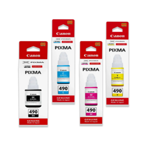 Canon GI-490 4-color set Ink for PIXMA G1400 / G2400 / G3400 / G4400 printers
