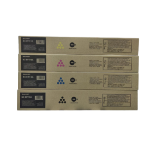 Sharp MX-61FT 4-Color Set High Capacity Toner Cartridges – Black, Cyan, Magenta, Yellow