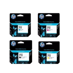 HP 711 4-Color set Ink Cartridges for HP DesignJet T120 T520