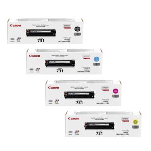 Canon 731 4-Color set of Toner Cartridges FOR Canon i-SENSYS MF8230Cn and MF8280Cw