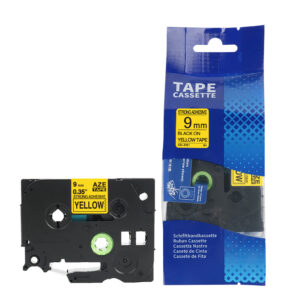 SKY Black on Yellow Strong Adhesive TZ/TZE Label Tape for Brother P-Touch Label Makers – Durable Replacement labeling tapes