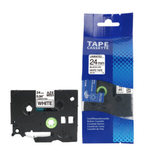 SKY 24mm x 8m Compatible Label Tape Cartridge for Brother P-Touch Printers | Laminated TZe Replacement