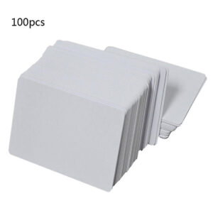 100 PCS Inkjet Printable PVC ID Cards – White 0.8mm | Premium Blank Cards for Epson & Canon Inkjet Printers