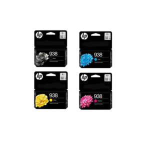 HP 938 4-Color Ink Cartridge set for HP Officejet Pro 9730 9110 9120 9130 9720 Series Printers