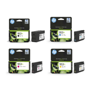 HP 953XL 4-Color High Yield Ink Set for HP OfficeJet Pro 7740 8210 8710 8720 8730 | Original