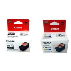 Canon BH40 Black & CH40 Color Printhead Set for G5040, G6040, G7040, GM2040, GM4040, G1420, G2420, G2460, G3420, G3460