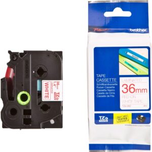 Brother TZe-262 36mm Red on White TZe tape for P-touch Label Printers