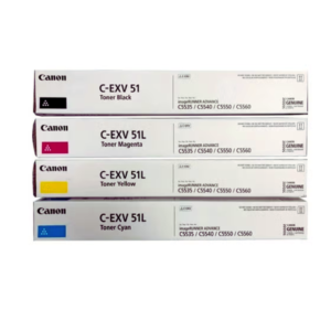 Canon 4-Color Toner cartridge set for Canon Image Runner C5535 C5540 C5550 C5560
