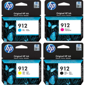 HP 912 4-Color Ink Set for HP OfficeJet Pro 8012 8017 8022 8023 8024 8025 | Original