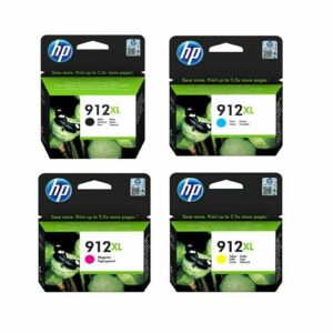HP 912XL 4-Color High Yield Ink Set for HP OfficeJet Pro 8012 8017 8022 8023 8024 8025 | Original