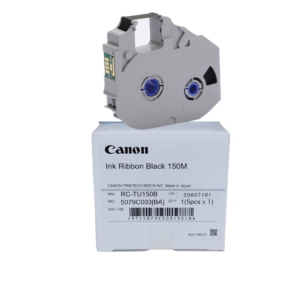 Pack of 5 Canon Genuine RC-TU150B Ink Ribbon MK3000/MK5000 Cable ID Printer Black 150Mtr