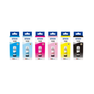 Epson 108 EcoTank Ink 6-Color Set | L18050 & L8050 Photo Printers