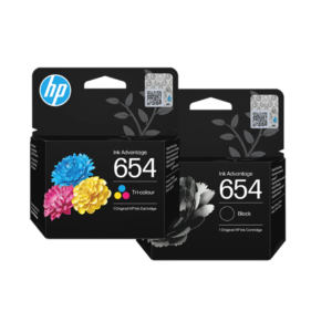 HP 654 Black & Tricolor Ink Cartridge Set for HP DeskJet Ink Advantage 2975 6575 4376 Printers