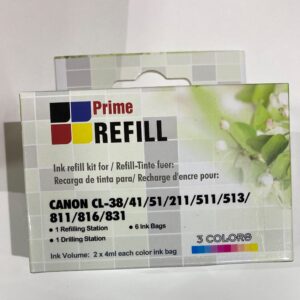 Refill Kit for Refilling Canon 511 and 441 Color Ink Cartridge