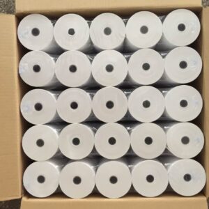 Thermal Paper Roll 80mm x 80m | 1/2" Core | for POS Receipt Printer | Box of 50