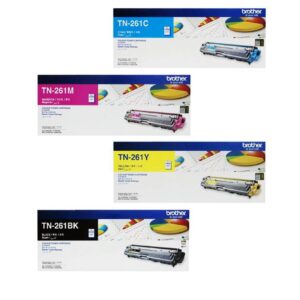 Brother TN-261 4-Color set Toner Cartridge for HL-3150 HL-3170CDW MFC-9330CDW Printers