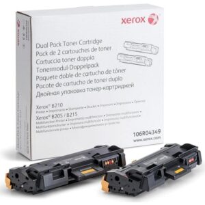Xerox 106R04349 Genuine Black Toner Cartridge Dual Pack | 6,000 Pages | For B210, B205 & B215